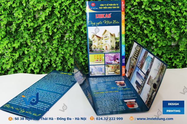 Mẫu tờ rơi A4 gấp 3 sơn LUKAS